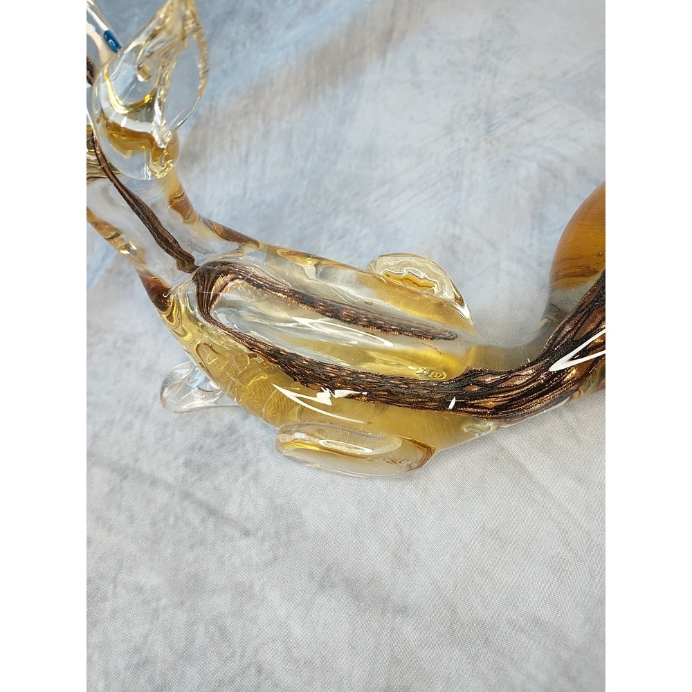 Vintage J.I. Co Murano Glass Fox Figurine Large Piece Good Condition - Picture 15 of 16